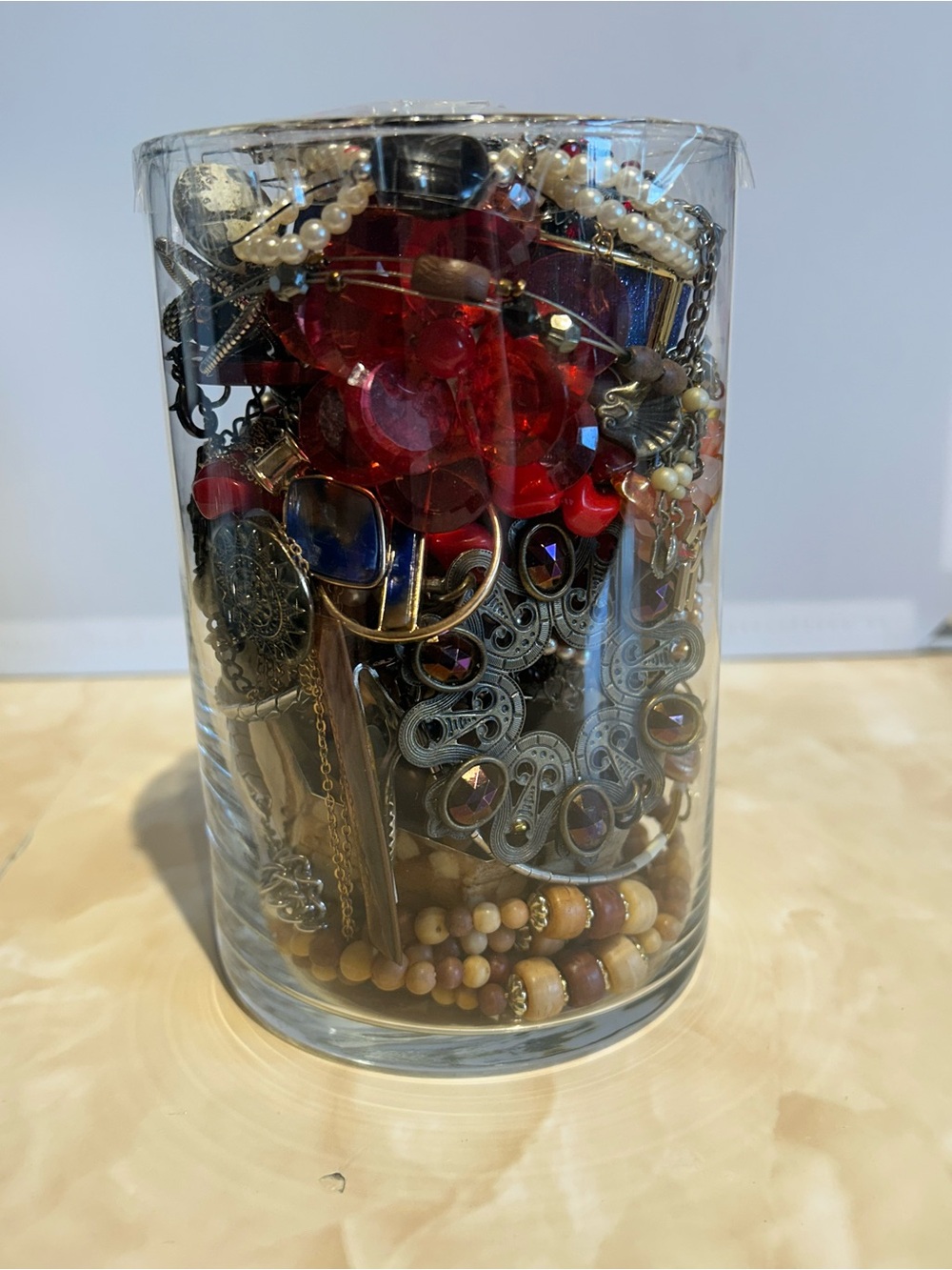 Mystery Jewelry Jar Browns , Neutrals , Reds